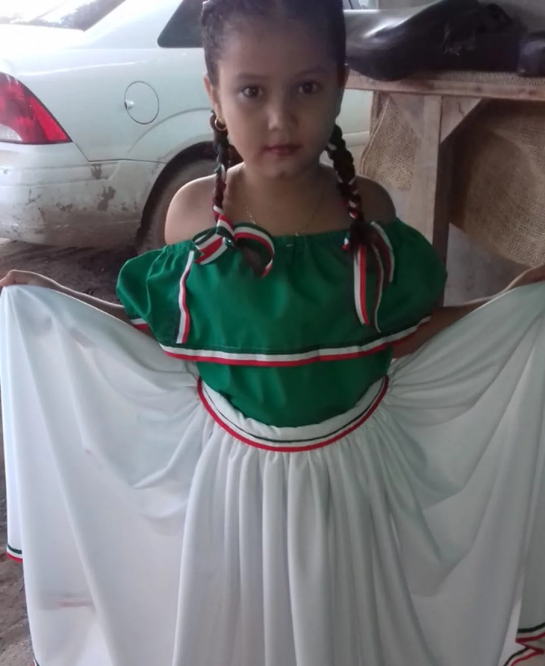 Itzel a los 7 años